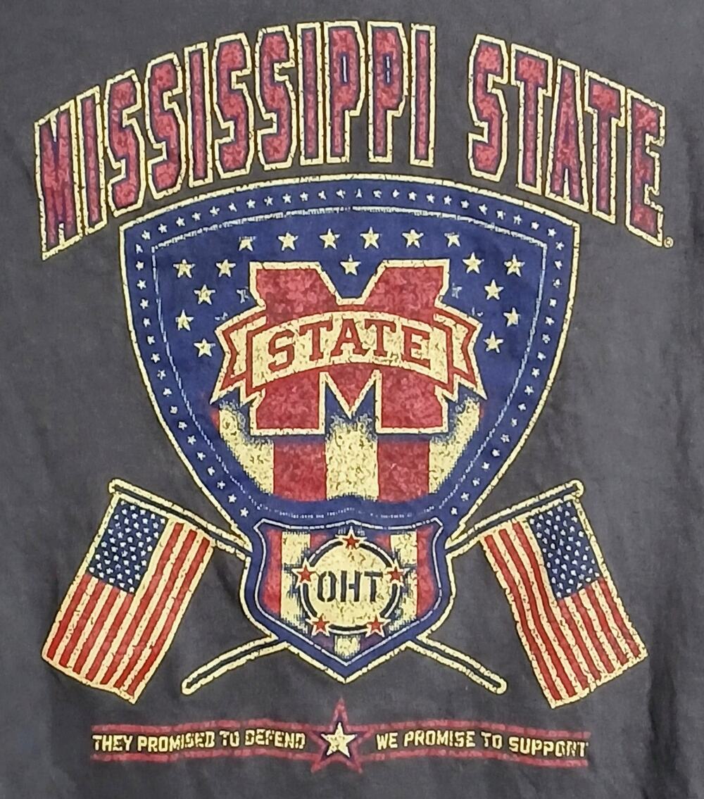 Colosseum Mississippi State Bulldogs OHT Shirt Mens XL Gray Short Sleeve Tee
